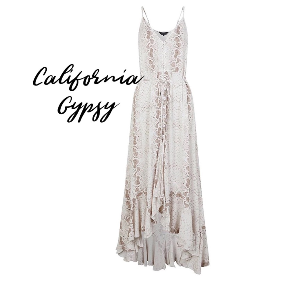 Snakeskin Midi Dress - Picture 4 of 13